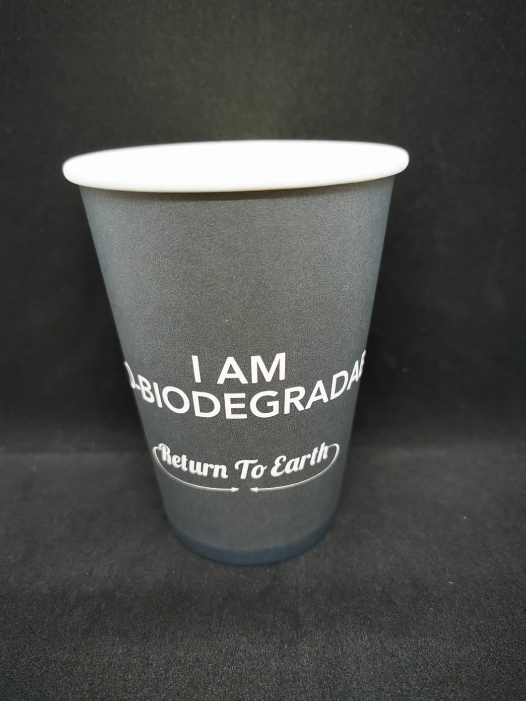 12oz Oxo-Biodegradable(Western) Paper Cup (Black)